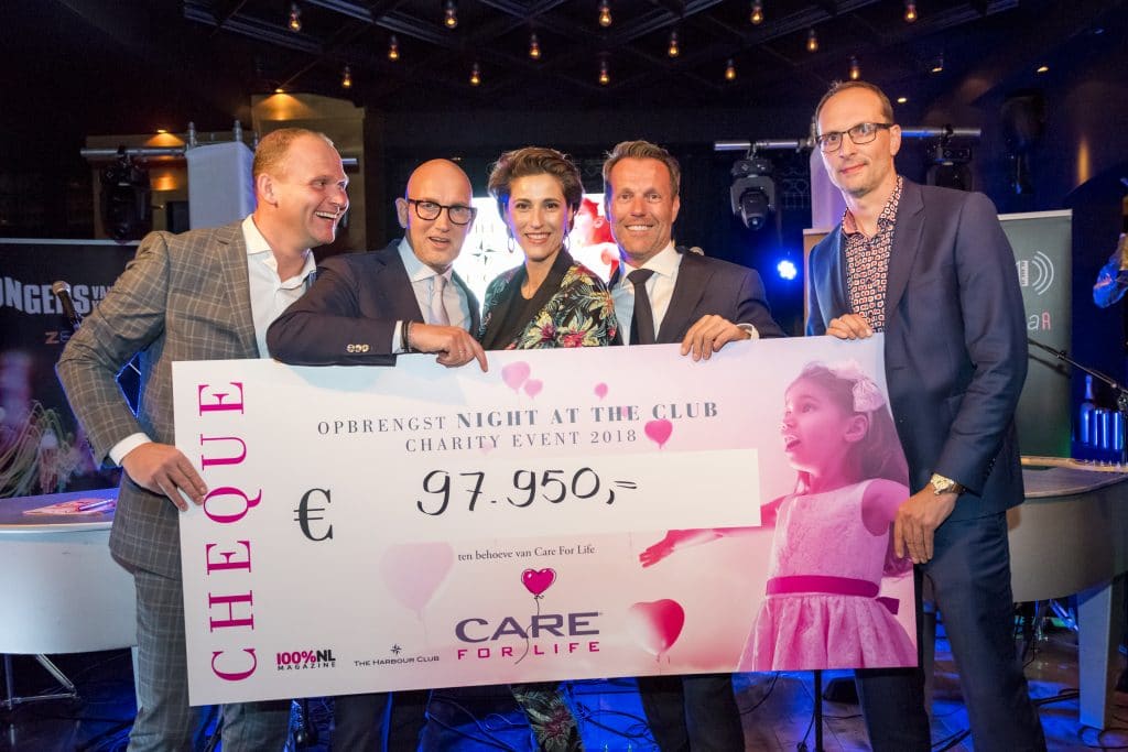 Prachtige opbrengst voor CARE FOR LIFE dankzij charity event NIGHT AT THE CLUB